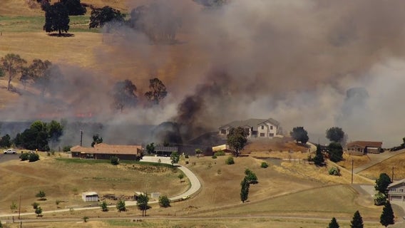 Evacuation orders lifted in Vacaville fire, homes and structures spared