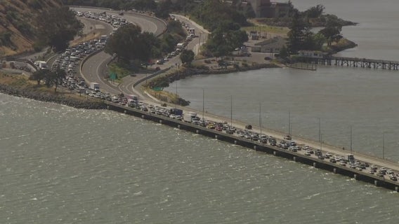 Broken concrete forces emergency repairs on Richmond-San Rafael Bridge