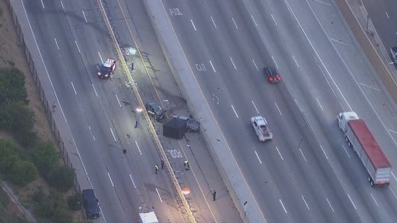 LAPD sergeant, civilian killed in freeway crash near Getty Center