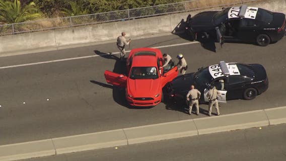 Wild CHP chase from East Bay to Milpitas ends in freeway arrest