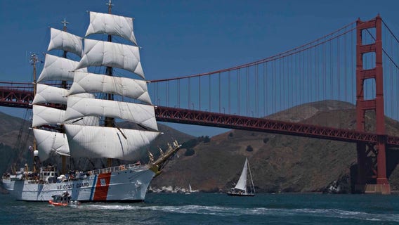 'America's Tall Ship' to sail by the Golden Gate Bridge