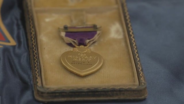Purple Heart medal returned to veteran's family 80 years after his death