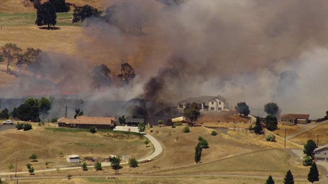 Evacuation orders lifted in Vacaville fire, homes and structures spared