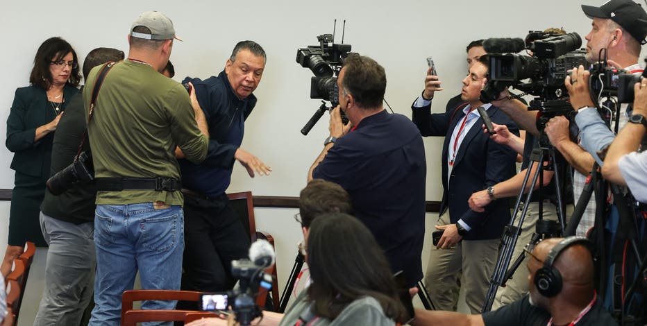Video: U.S. Senator Alex Padilla shoved, handcuffed at DHS Kristi Noem's news conference