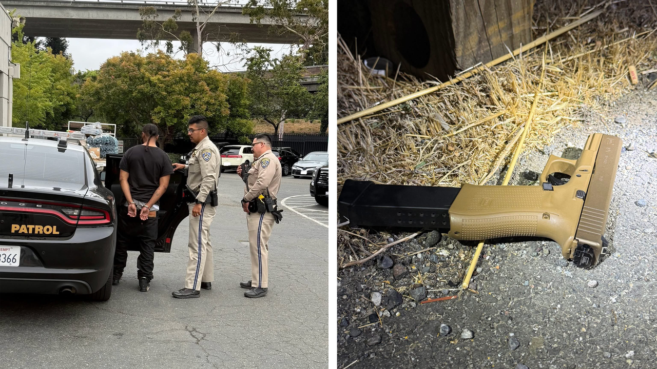 California earthquake collapsed freeway