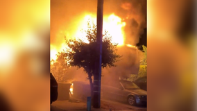 Morning fire destroys trailer, scorches Petaluma home