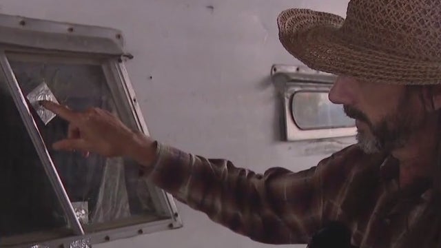 Unhoused people in Oakland say attacker firing metal projectiles at them