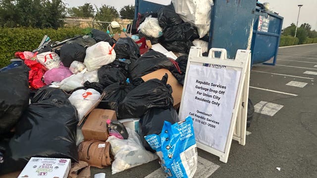 Union City Dumpsters overflow amid nationwide garbage strike