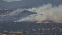 Large brush fire burning in Clearlake