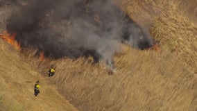 Vegetation fires spark in East Bay
