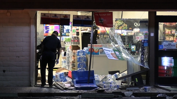 Brazen burglars smash truck into Berkeley store, drag away ATM