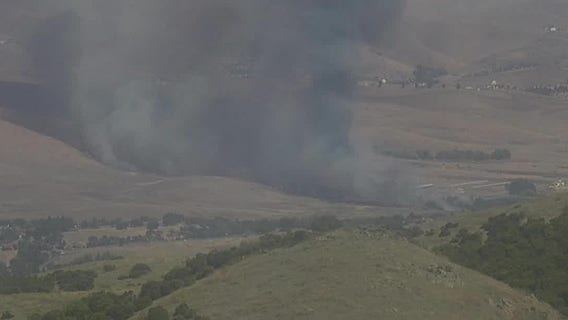 Brush fire erupts near Dublin