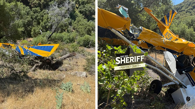 Small plane crashes in rural Monterey County