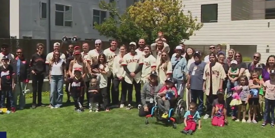 Spreading smiles: SF Giants play ball with UCSF pediatric patients