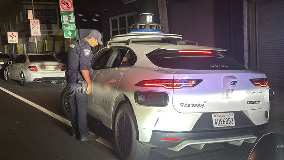 Police stumped when Waymo makes illegal U-turn in San Bruno