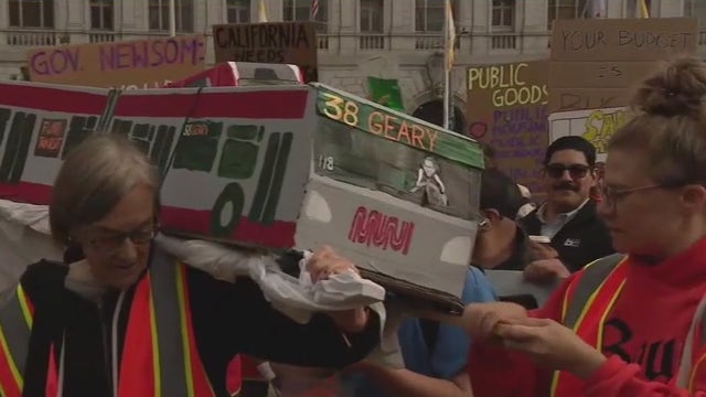 Rally in San Francisco calls on Newsom to keep his word to fund public transit