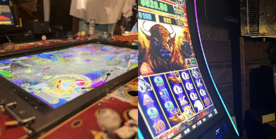 Alameda police shut down 'illegal gambling den' after finding slot machines, drugs