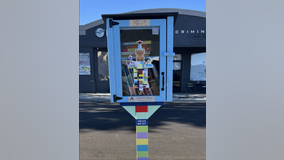 Family of 4-year-old boy killed in Burlingame crash honor him with free 'little library'