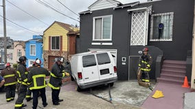 Van crashes into San Francisco home