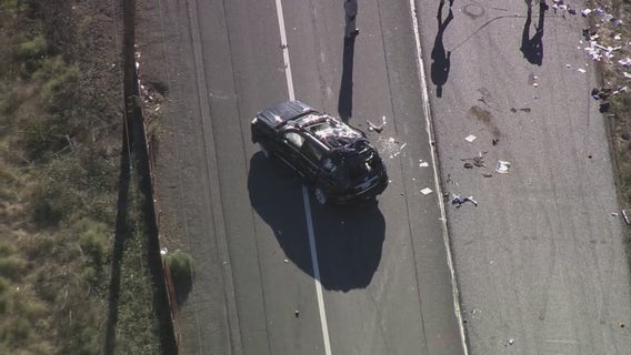 Fatal rollover crash backs up traffic on Marin County's Highway 37