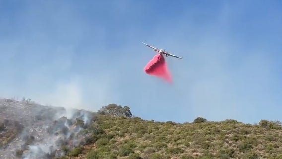 Forward progress stopped on San Jose brush fire