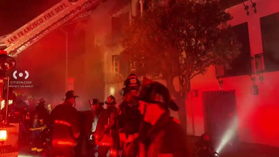 3-alarm fire raging in SF Marina district; 3 firefighters injured
