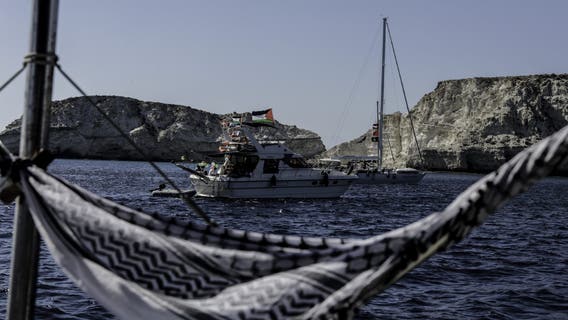 Activists say Israeli navy has begun intercepting a Gaza-bound aid flotilla