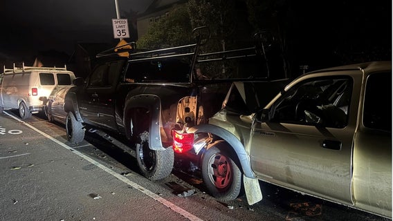 Suspected DUI driver arrested after allegedly plowing into parked cars in Petaluma