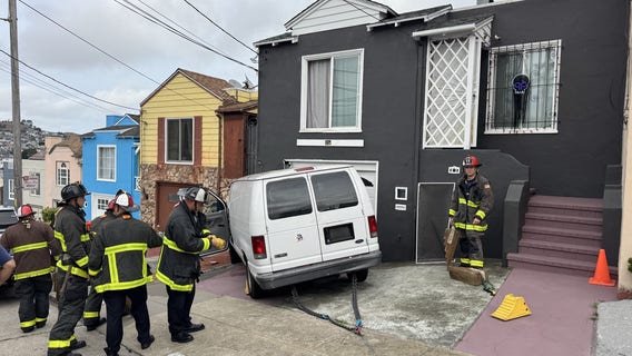 Van crashes into San Francisco home