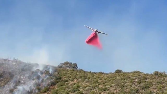 Forward progress stopped on San Jose brush fire
