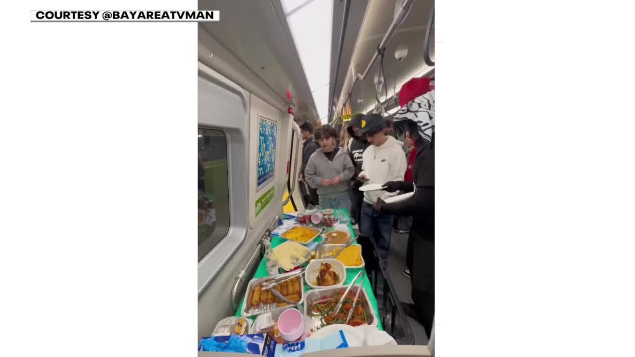 The man behind the viral BART Thanksgiving dinner
