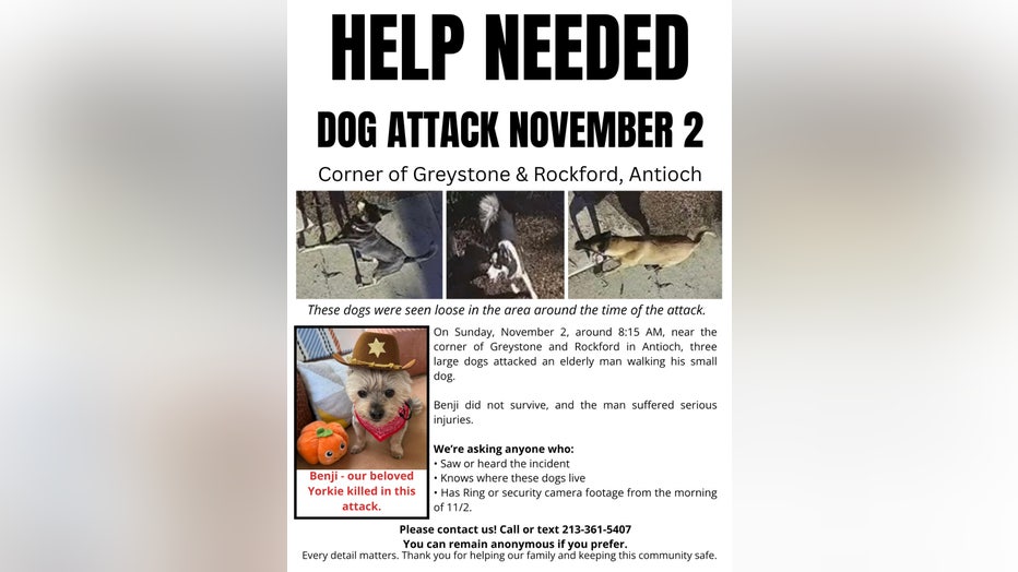 The family posted flyers around the neighborhood. 