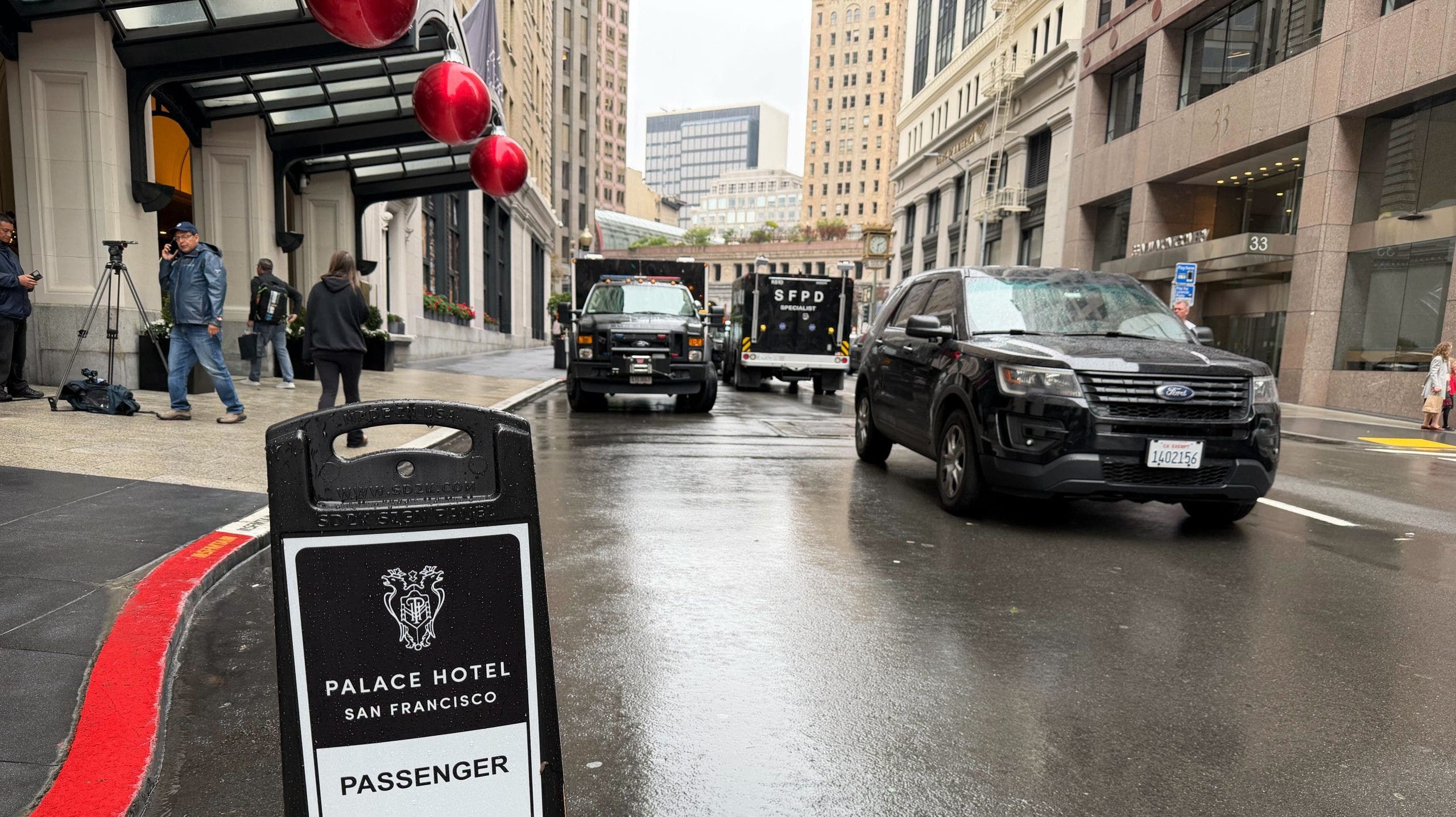 Suspect barricaded at Palace Hotel in SF after reports of shots fired