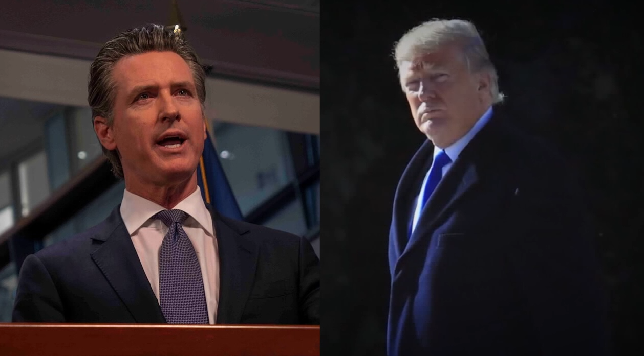 Newsom pits falling California crime against Trump’s ‘criminal cronies’