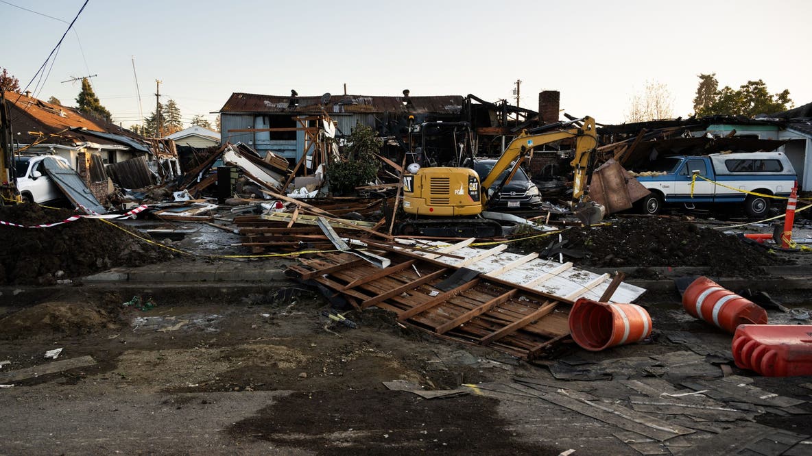 Hayward explosion captured in dramatic images