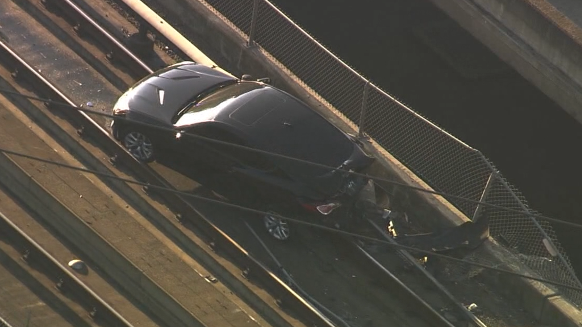 How did a car fly onto Castro Valley BART train tracks? What we know