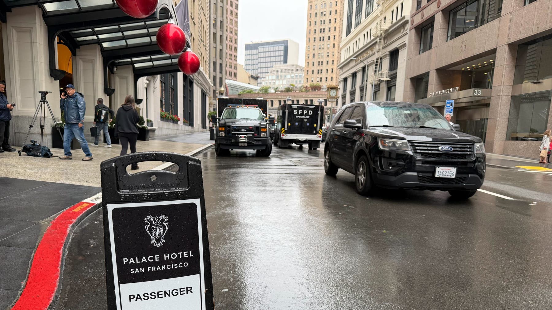 Suspect barricaded at Palace Hotel in SF after reports of shots fired