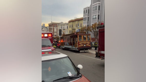 Cable car abruptly stops in San Francisco, injuring more than a dozen people