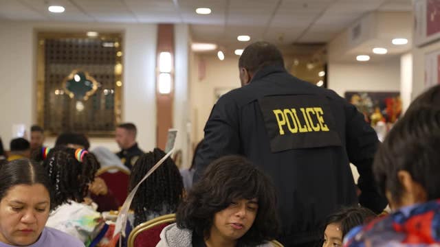 Oakland police host holiday celebration for 100 kids to connect in positive way