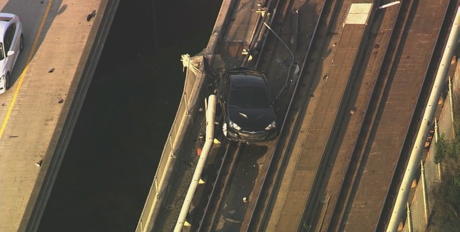 Car lands on BART tracks from I-580 in Castro Valley, major traffic impact