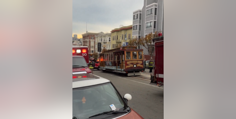 Cable car abruptly stops in San Francisco, injuring more than a dozen people