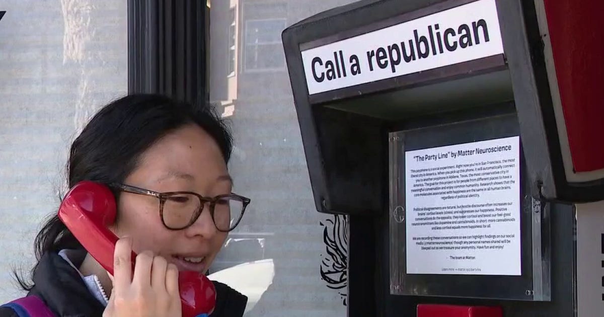 A phone on SF's Valencia Street aims to address the political divide through conversation