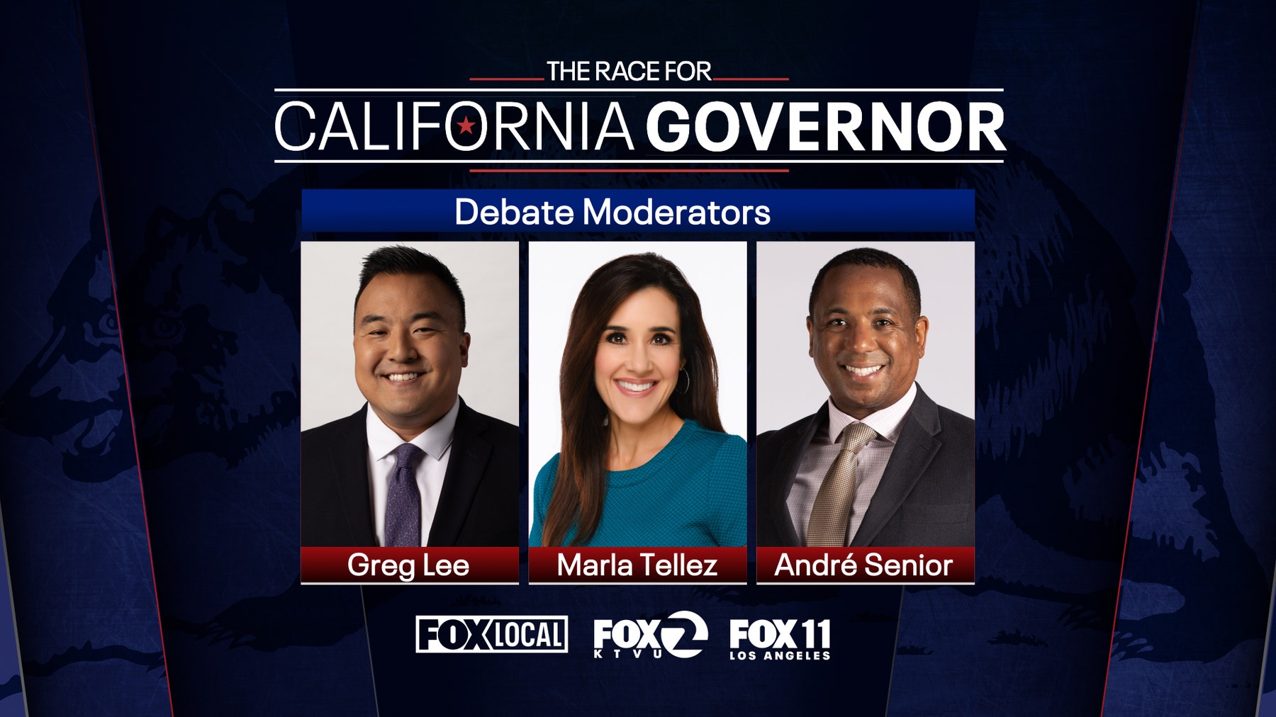 Meet the moderators: Journalists leading California's gubernatorial debate