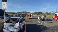 Motorist injured in rollover car crash on Highway 101 in Marin