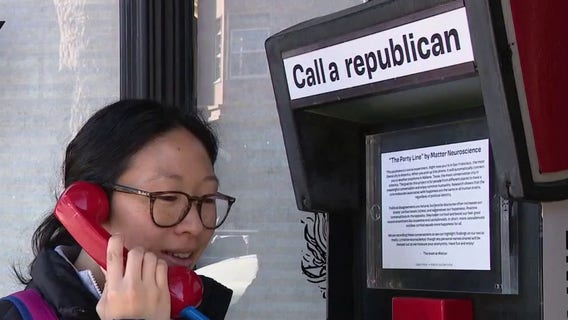 A phone on SF's Valencia Street aims to address the political divide through conversation