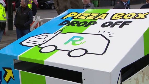 San Francisco's North Beach debuts pizza-box trash cans to cut down on clutter