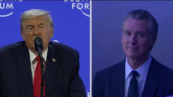 Trump, Newsom spar at World Economic Forum