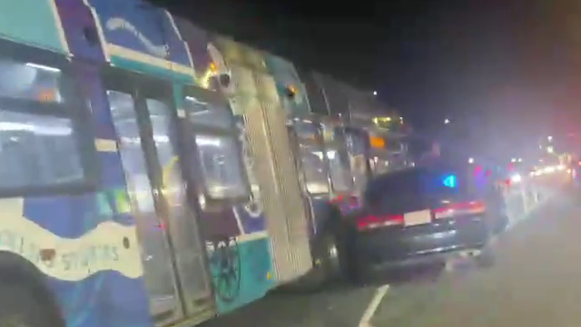 9 hospitalized after car crashes into AC Transit bus in Oakland