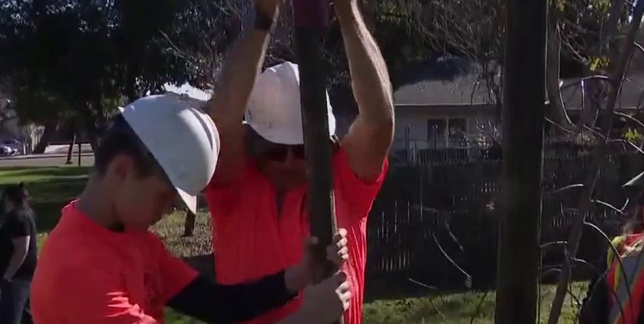 Volunteers gather to plant trees in San Jose for MLK Day of Service