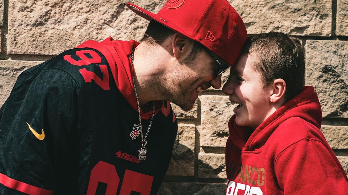 Inspiring teen with brain condition gets a special gift from the 49ers, his favorite team